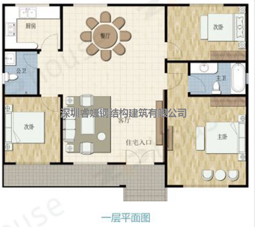 轻钢别墅-田园休闲住宅(图2)