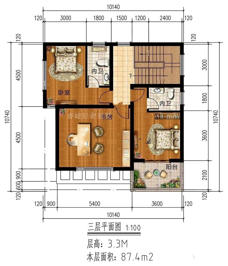 现代风格小户型，漂亮(图4)