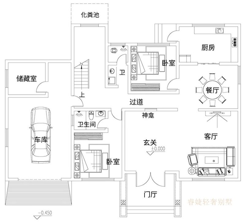 难得看到这么漂亮的三层新中式(图3)