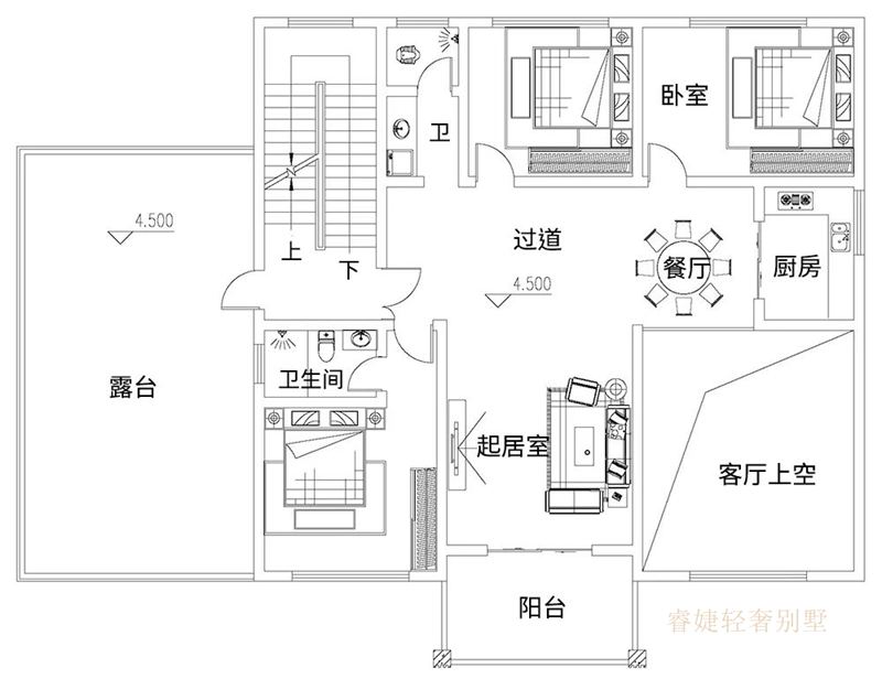 难得看到这么漂亮的三层新中式(图4)