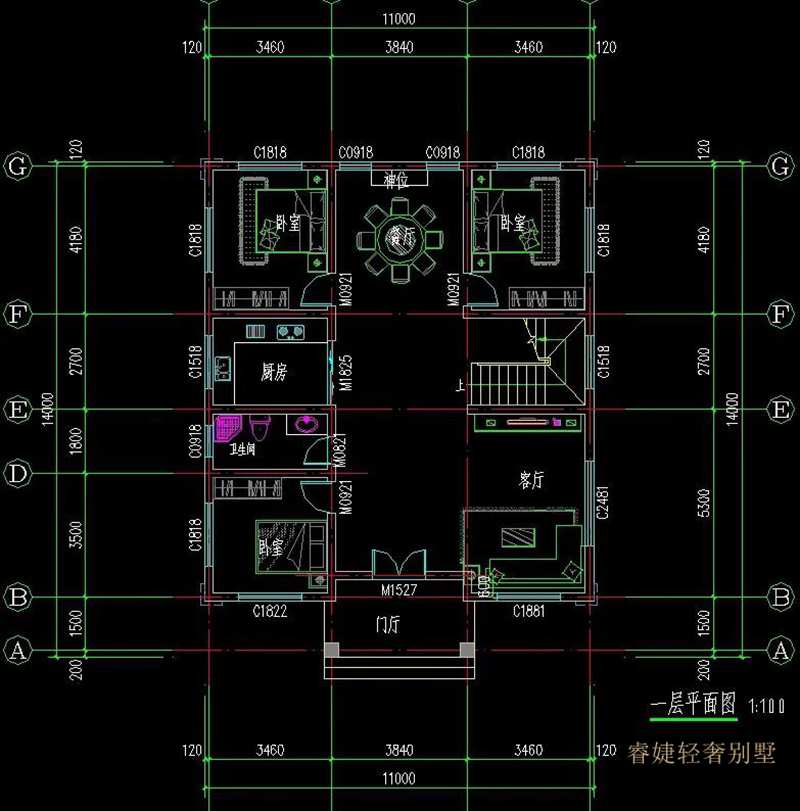 宅基地小，不用怕，四世同堂的户型来了！(图4)