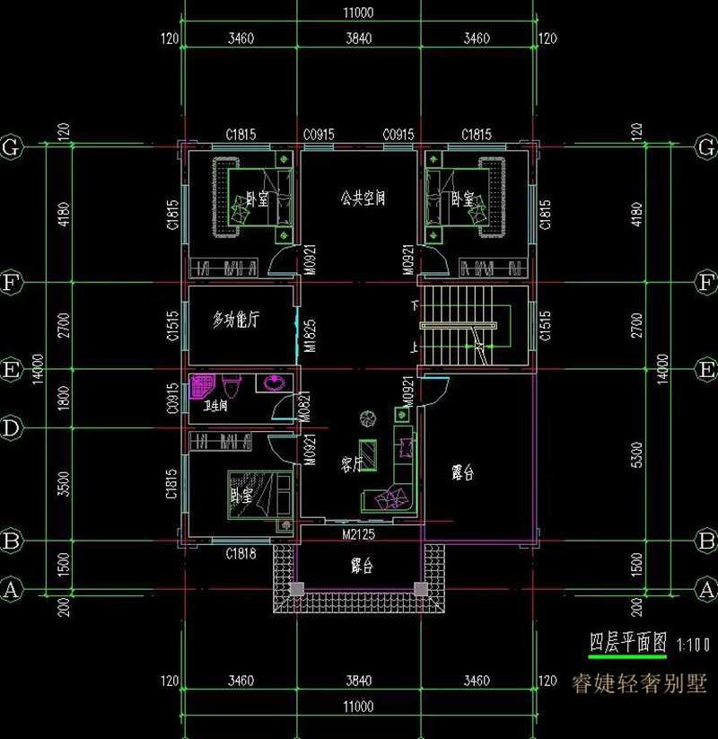 宅基地小，不用怕，四世同堂的户型来了！(图7)