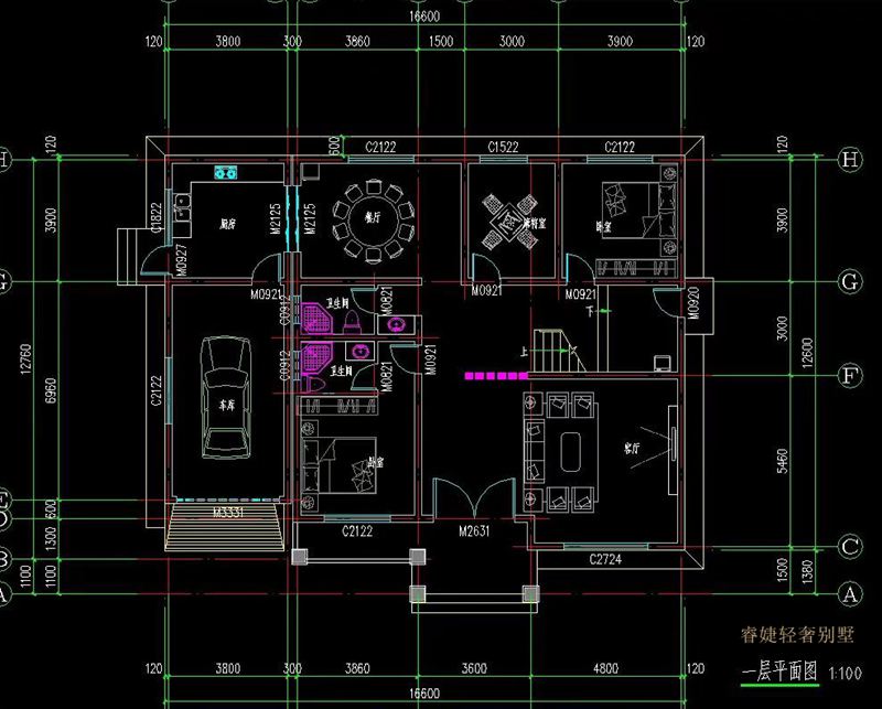 带车库和露台的二层简欧乡村别墅(图4) 带车库和露台的二层简欧乡村别墅(图4)